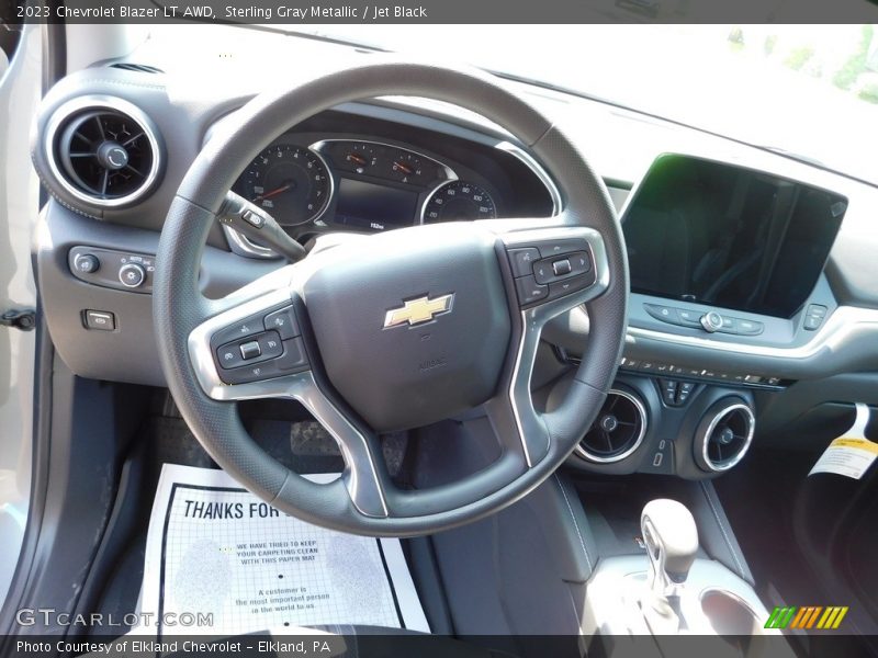 Sterling Gray Metallic / Jet Black 2023 Chevrolet Blazer LT AWD