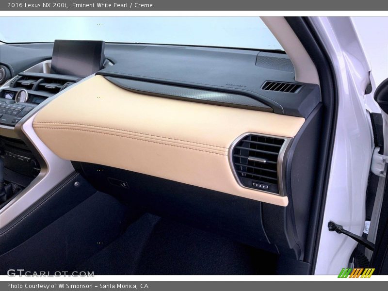 Dashboard of 2016 NX 200t