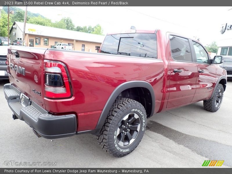 Delmonico Red Pearl / Red/Black 2023 Ram 1500 Rebel Crew Cab 4x4
