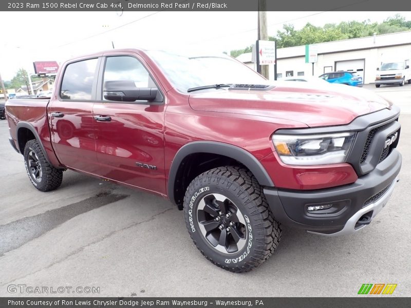 Delmonico Red Pearl / Red/Black 2023 Ram 1500 Rebel Crew Cab 4x4