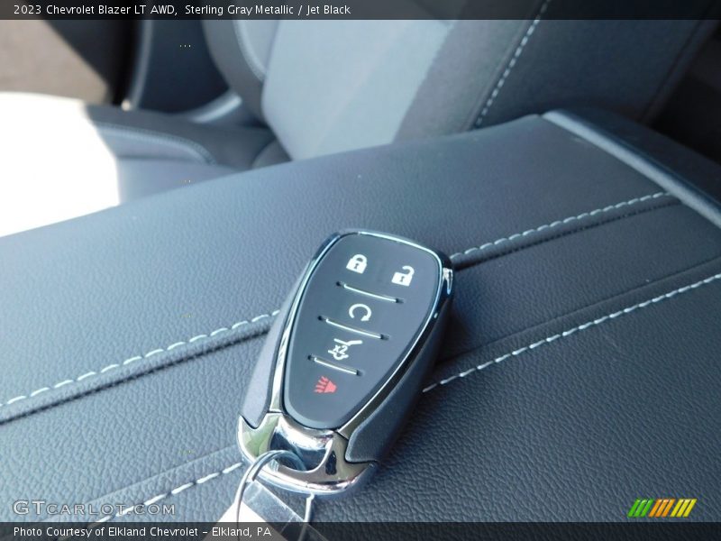 Sterling Gray Metallic / Jet Black 2023 Chevrolet Blazer LT AWD