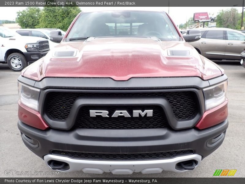 Delmonico Red Pearl / Red/Black 2023 Ram 1500 Rebel Crew Cab 4x4