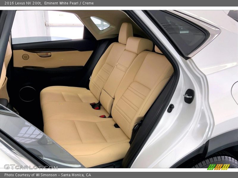 Rear Seat of 2016 NX 200t