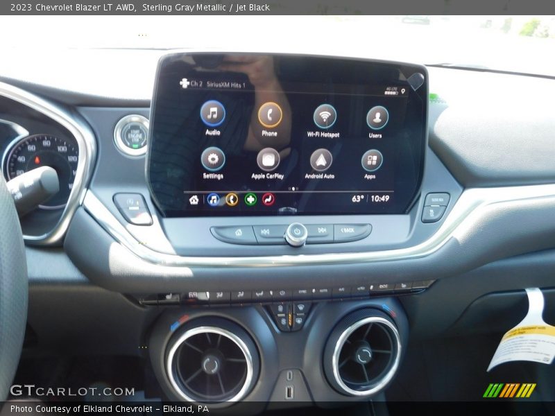 Sterling Gray Metallic / Jet Black 2023 Chevrolet Blazer LT AWD