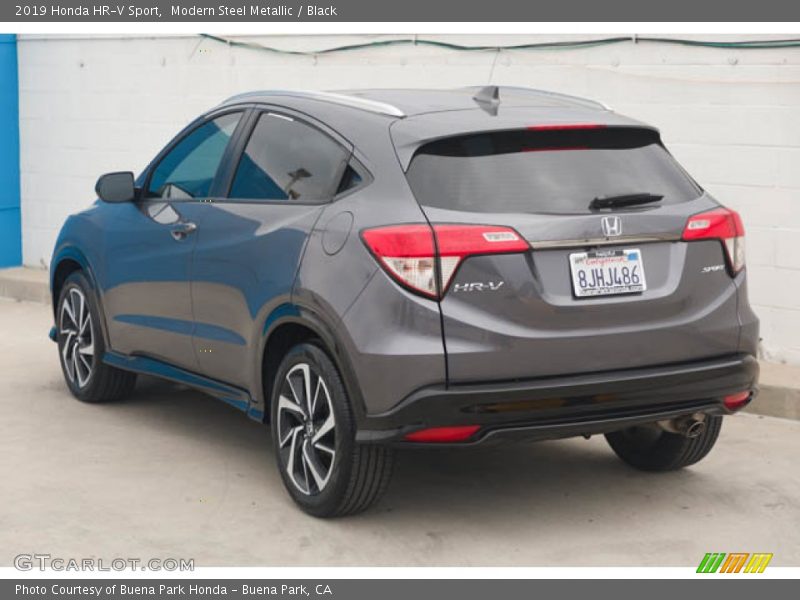 Modern Steel Metallic / Black 2019 Honda HR-V Sport