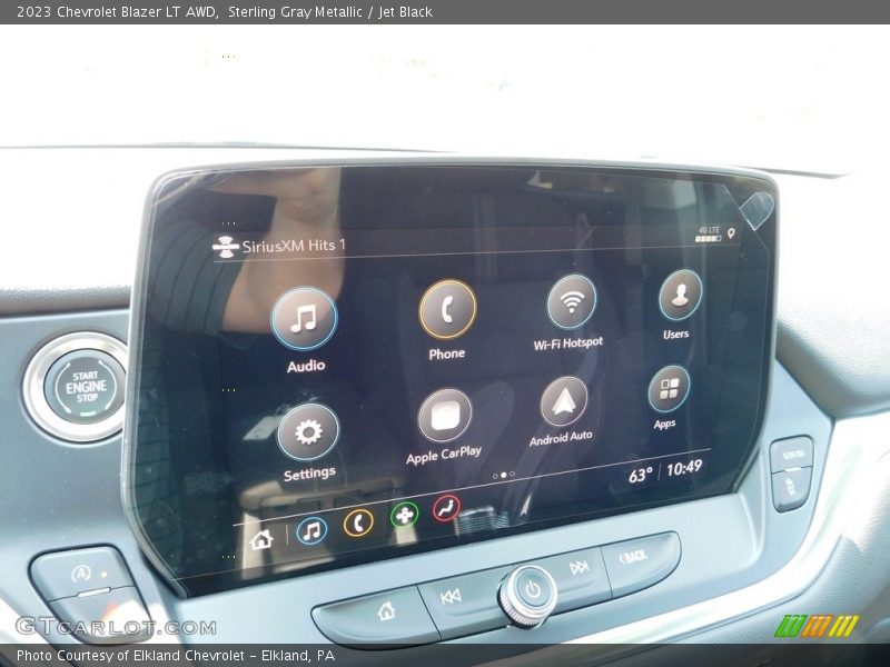 Sterling Gray Metallic / Jet Black 2023 Chevrolet Blazer LT AWD