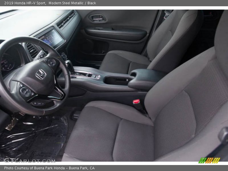Modern Steel Metallic / Black 2019 Honda HR-V Sport
