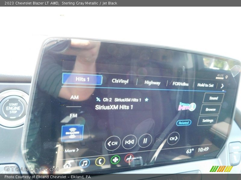 Sterling Gray Metallic / Jet Black 2023 Chevrolet Blazer LT AWD