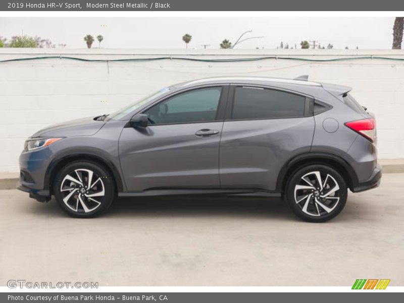Modern Steel Metallic / Black 2019 Honda HR-V Sport