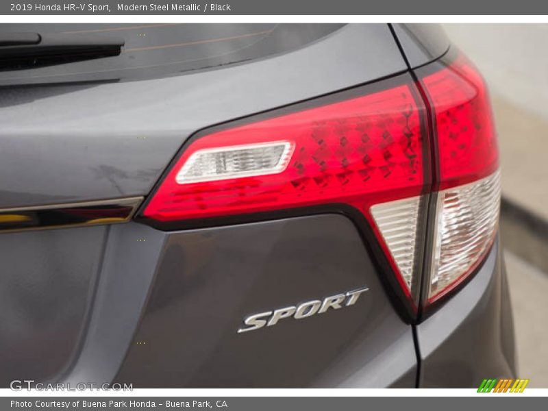 Modern Steel Metallic / Black 2019 Honda HR-V Sport