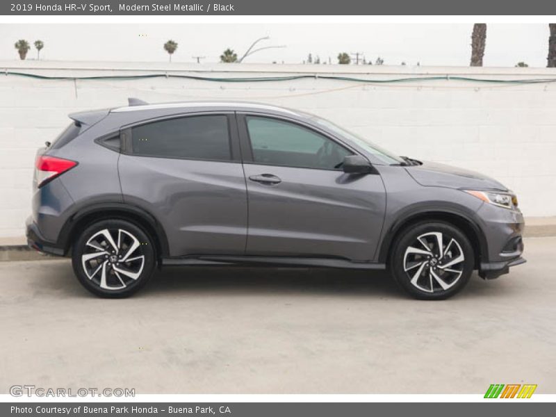 Modern Steel Metallic / Black 2019 Honda HR-V Sport