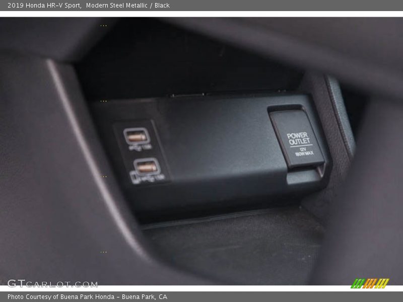 Modern Steel Metallic / Black 2019 Honda HR-V Sport