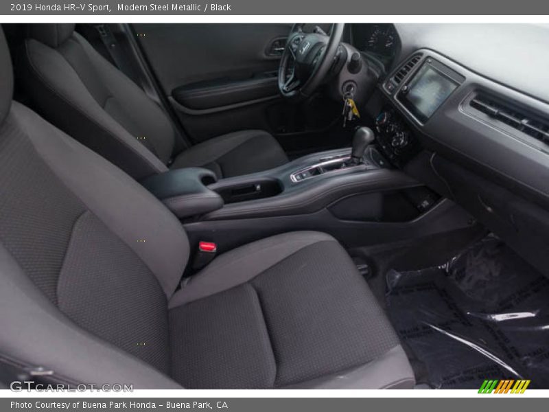 Modern Steel Metallic / Black 2019 Honda HR-V Sport