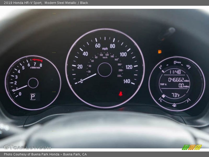 Modern Steel Metallic / Black 2019 Honda HR-V Sport