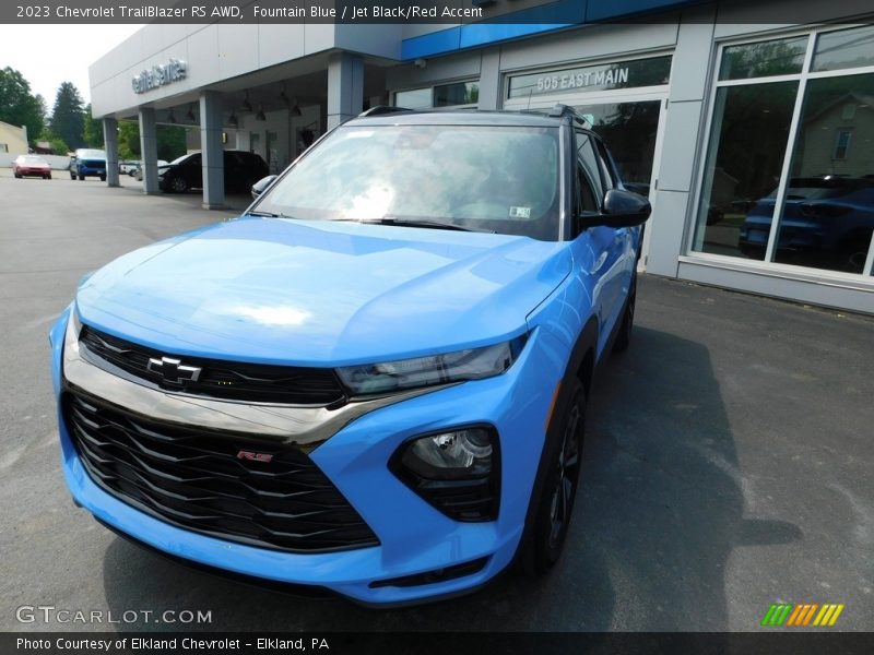 Fountain Blue / Jet Black/Red Accent 2023 Chevrolet TrailBlazer RS AWD