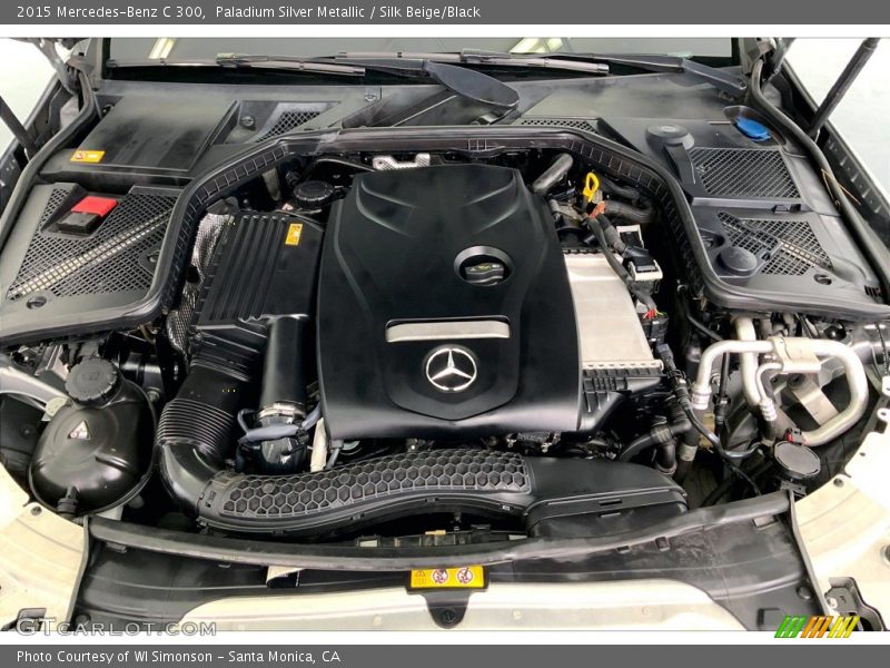Paladium Silver Metallic / Silk Beige/Black 2015 Mercedes-Benz C 300
