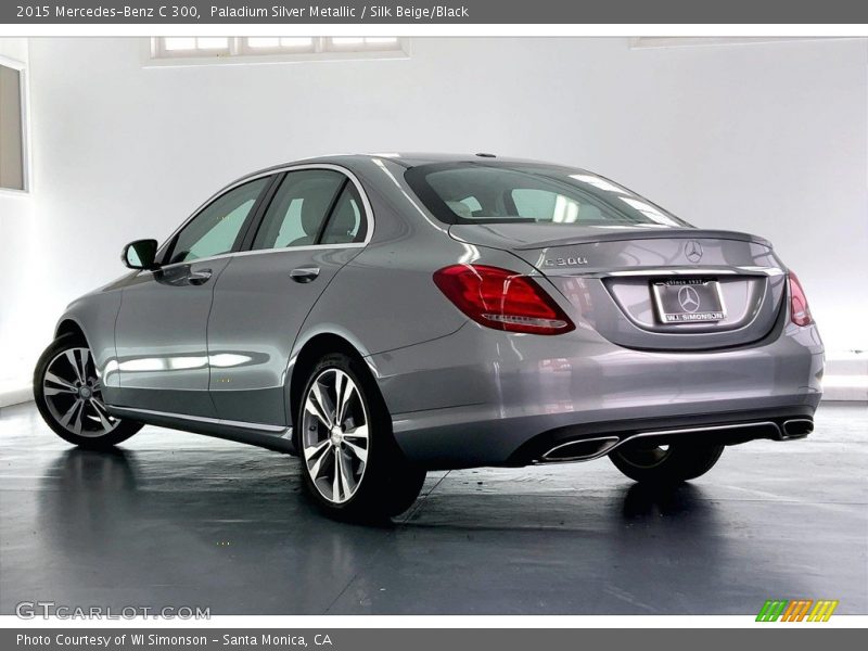 Paladium Silver Metallic / Silk Beige/Black 2015 Mercedes-Benz C 300