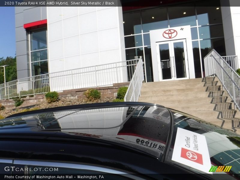 Silver Sky Metallic / Black 2020 Toyota RAV4 XSE AWD Hybrid