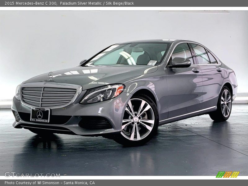 Paladium Silver Metallic / Silk Beige/Black 2015 Mercedes-Benz C 300