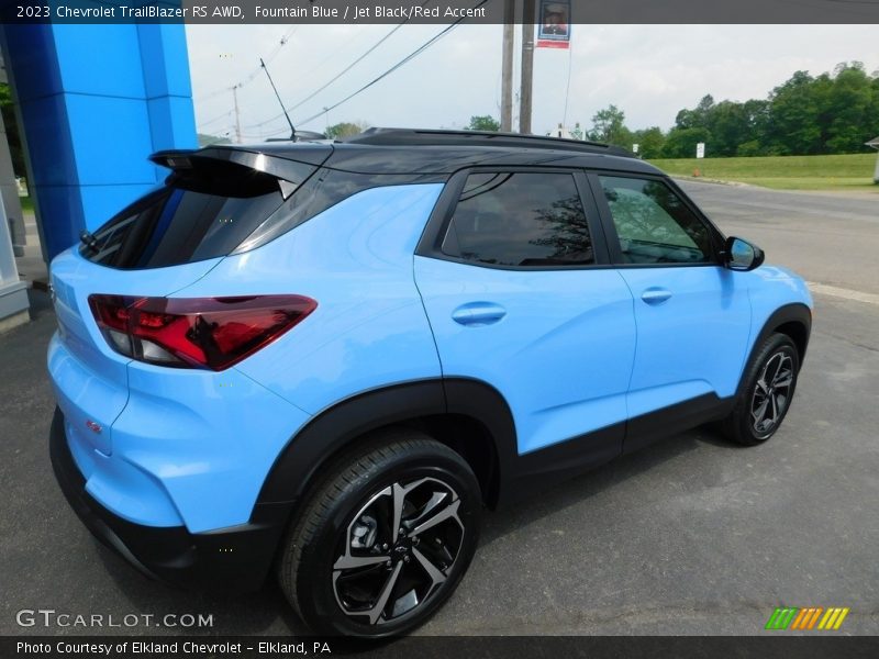 Fountain Blue / Jet Black/Red Accent 2023 Chevrolet TrailBlazer RS AWD