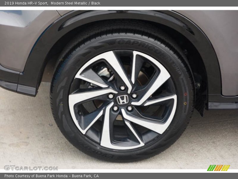 Modern Steel Metallic / Black 2019 Honda HR-V Sport