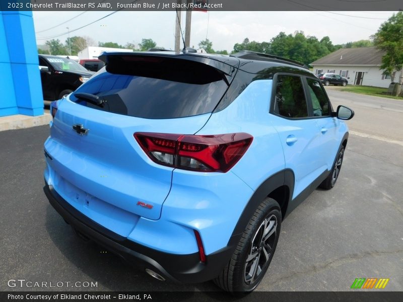 Fountain Blue / Jet Black/Red Accent 2023 Chevrolet TrailBlazer RS AWD