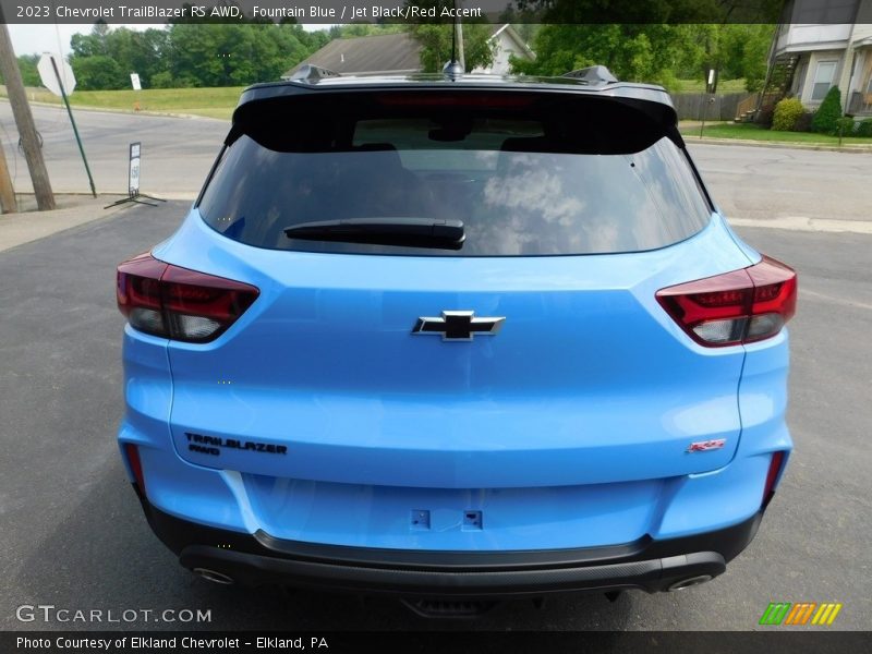 Fountain Blue / Jet Black/Red Accent 2023 Chevrolet TrailBlazer RS AWD