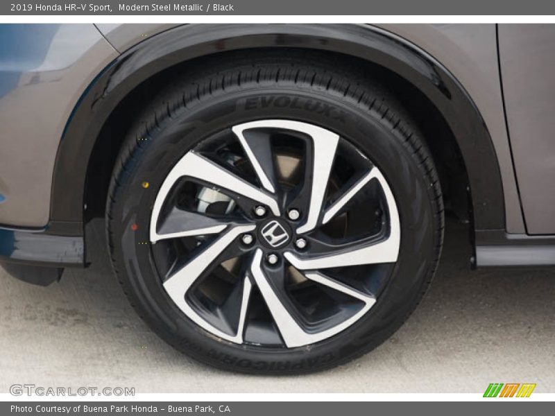 Modern Steel Metallic / Black 2019 Honda HR-V Sport