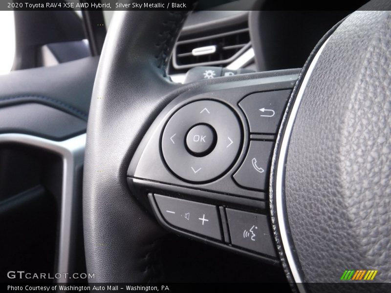 Silver Sky Metallic / Black 2020 Toyota RAV4 XSE AWD Hybrid