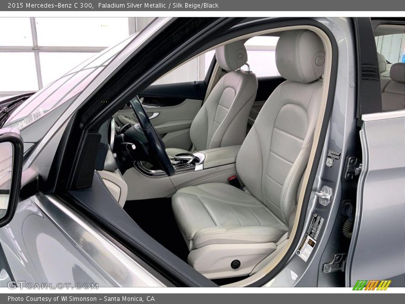Paladium Silver Metallic / Silk Beige/Black 2015 Mercedes-Benz C 300