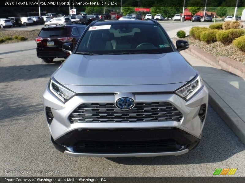 Silver Sky Metallic / Black 2020 Toyota RAV4 XSE AWD Hybrid