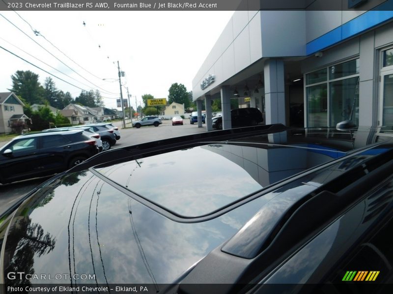 Fountain Blue / Jet Black/Red Accent 2023 Chevrolet TrailBlazer RS AWD