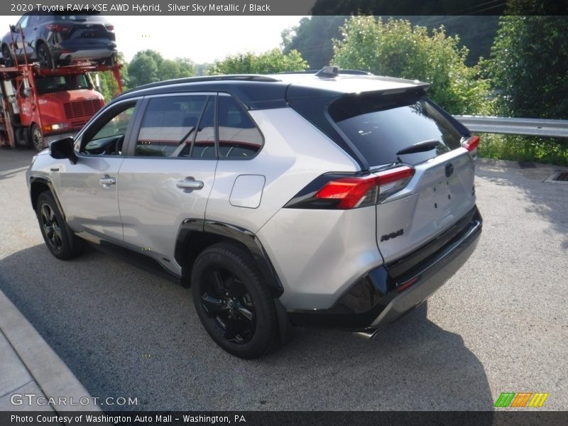Silver Sky Metallic / Black 2020 Toyota RAV4 XSE AWD Hybrid
