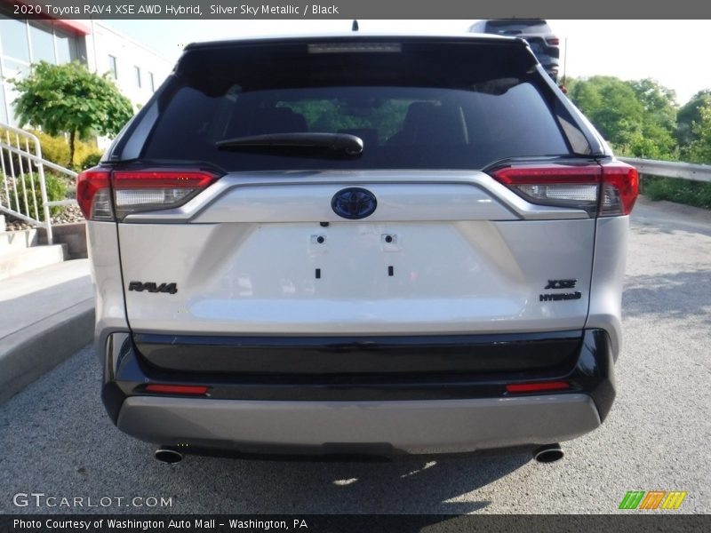 Silver Sky Metallic / Black 2020 Toyota RAV4 XSE AWD Hybrid