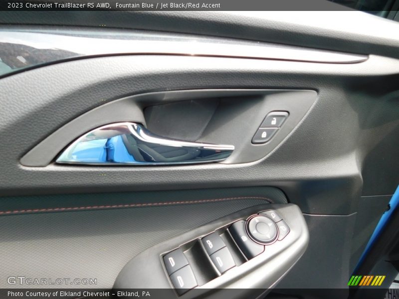Fountain Blue / Jet Black/Red Accent 2023 Chevrolet TrailBlazer RS AWD