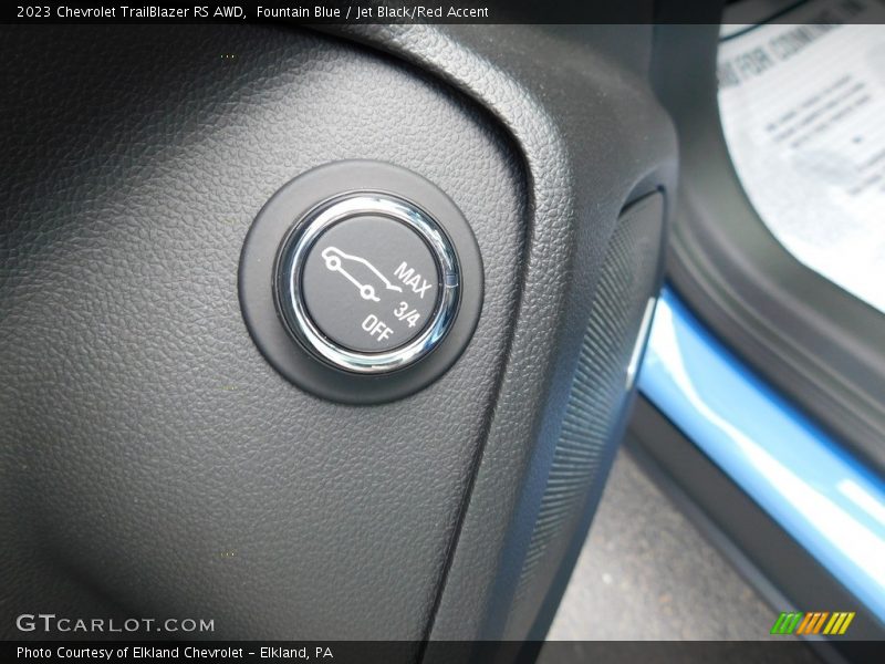 Fountain Blue / Jet Black/Red Accent 2023 Chevrolet TrailBlazer RS AWD