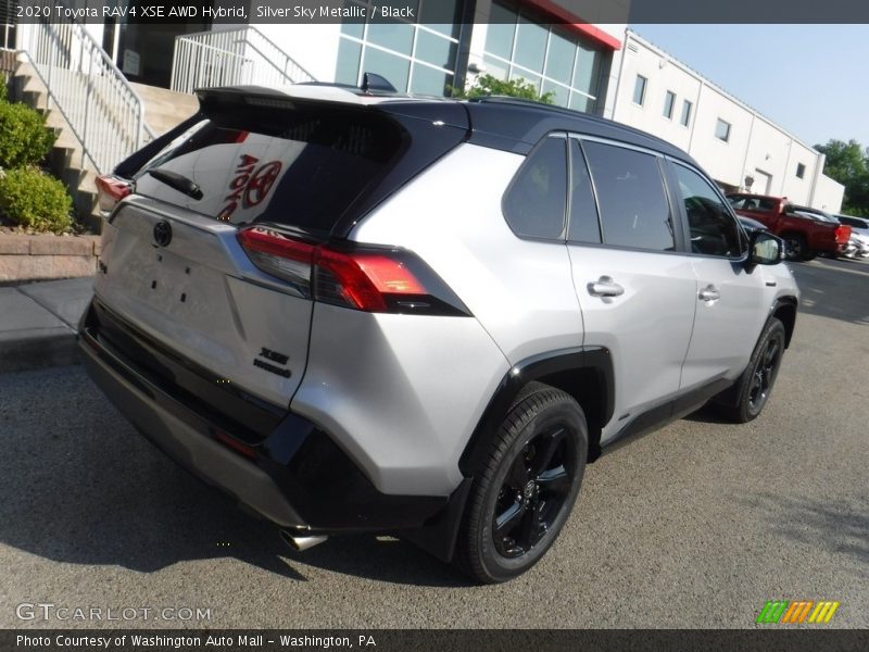 Silver Sky Metallic / Black 2020 Toyota RAV4 XSE AWD Hybrid