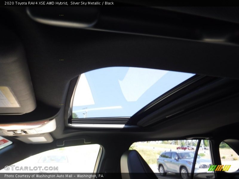 Silver Sky Metallic / Black 2020 Toyota RAV4 XSE AWD Hybrid