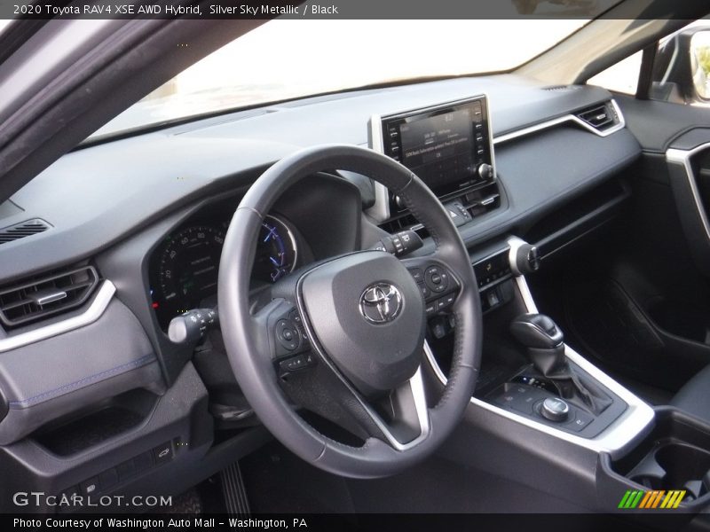 Silver Sky Metallic / Black 2020 Toyota RAV4 XSE AWD Hybrid