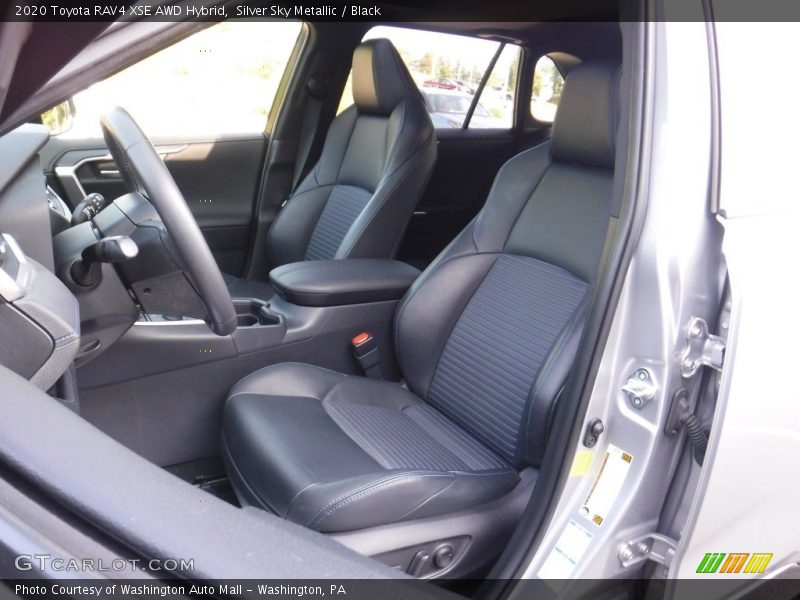 Silver Sky Metallic / Black 2020 Toyota RAV4 XSE AWD Hybrid
