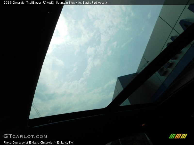 Fountain Blue / Jet Black/Red Accent 2023 Chevrolet TrailBlazer RS AWD
