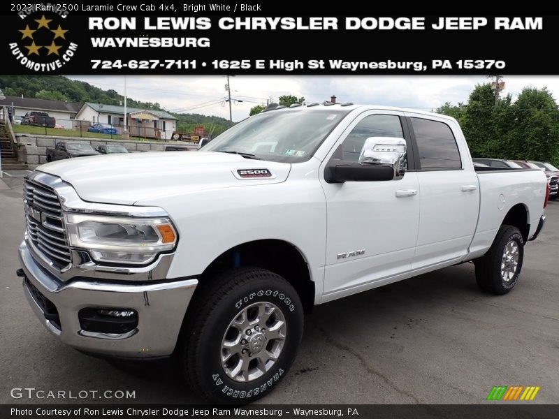 Bright White / Black 2023 Ram 2500 Laramie Crew Cab 4x4