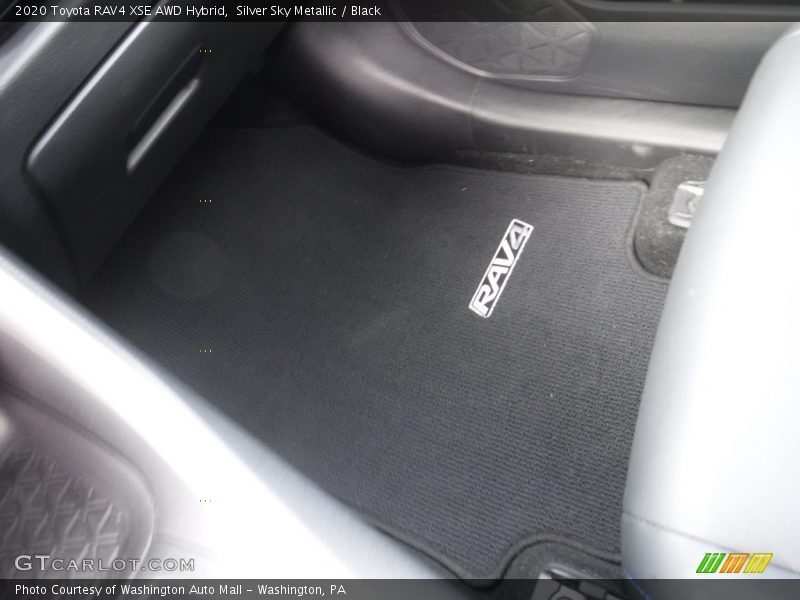 Silver Sky Metallic / Black 2020 Toyota RAV4 XSE AWD Hybrid