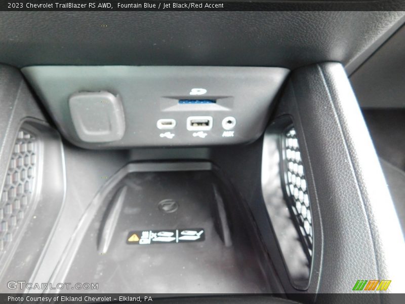 Fountain Blue / Jet Black/Red Accent 2023 Chevrolet TrailBlazer RS AWD