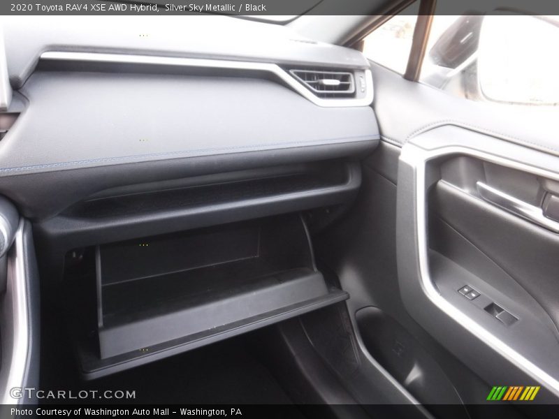 Silver Sky Metallic / Black 2020 Toyota RAV4 XSE AWD Hybrid