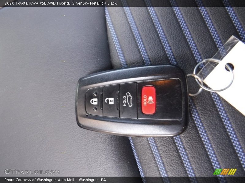 Silver Sky Metallic / Black 2020 Toyota RAV4 XSE AWD Hybrid
