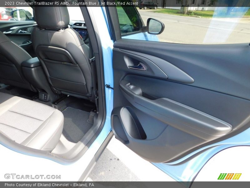 Fountain Blue / Jet Black/Red Accent 2023 Chevrolet TrailBlazer RS AWD