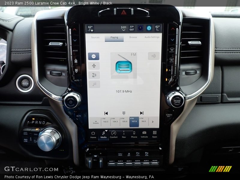 Controls of 2023 2500 Laramie Crew Cab 4x4