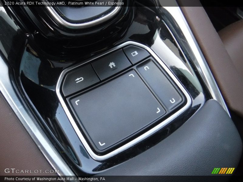Controls of 2020 RDX Technology AWD