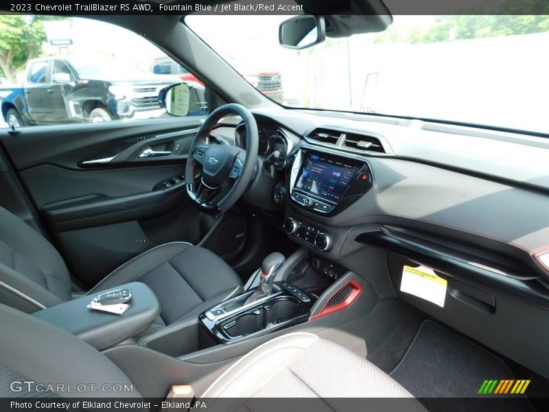 Fountain Blue / Jet Black/Red Accent 2023 Chevrolet TrailBlazer RS AWD